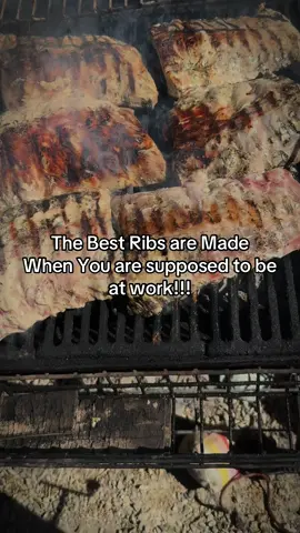Guys the best food ever is ribs made when you are supposed to be at work #creatorsearchinsights #ribs  #barbque #food 