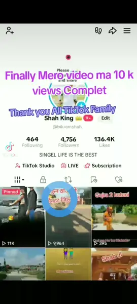 TikTok Family mero video ma 1m views 