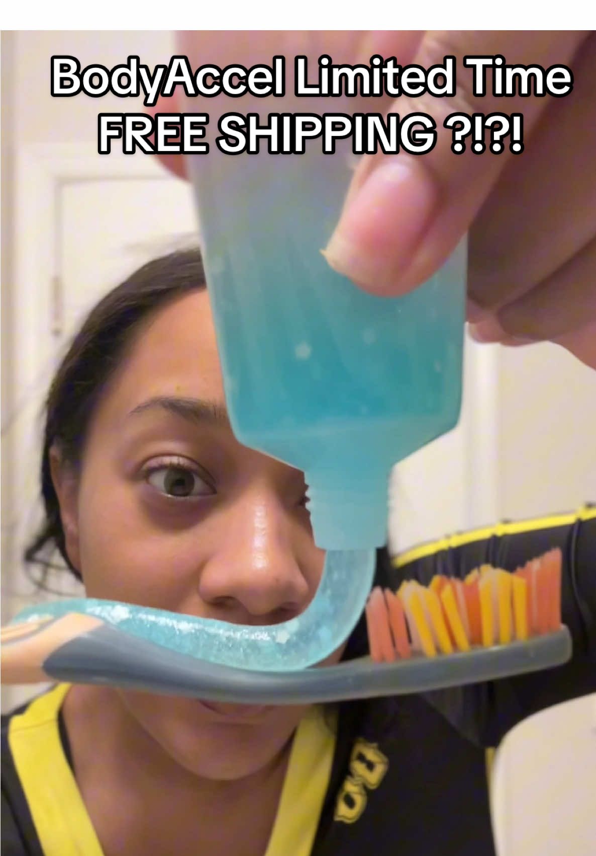 My favorite toothpaste I just love it and now it has free shipping !! 🤩  @BodyAccel US #USA #usaus #BodyAccel #NiacinamideToothpaste #WhiteningToothpaste #PeachVibes #OralCareRoutine #AestheticToothpaste #XylitolPower #GlowUpEssentials #TikTokMadeMeBuylt #teethwhitening #oralcare