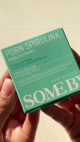 Only one swipe.. Now my pore is gone 😹 Serius deh, solusi dari pori-pori besarku! Auto mulus, auto kinclong! #KoreanGlow #SkincareTikTok #SomeByMi #GlowWithSomeByMi #SpirulinaSkincare #SkincareEssentials #HealthyGlow #Kbeauty #SkincareRoutine #Beautytips #Beautytok #KoreanViralSkincare #GlowWithPDRN