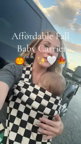 🎃This black + white baby carrier is giving minimalist fall mama vibes 🖤 It’s lightweight, great quality, and under budget — perfect for everyday wear, walks, and errands. A must-have for cozy season cuddles 🤎🧡  #FallMomStyle  #BabyCarrier #FallMomEssentials #MomLifeHack #TikTokFinds #BudgetMom #FallVibes #AffordableBabyGear #BabyMustHaves #Babywearing