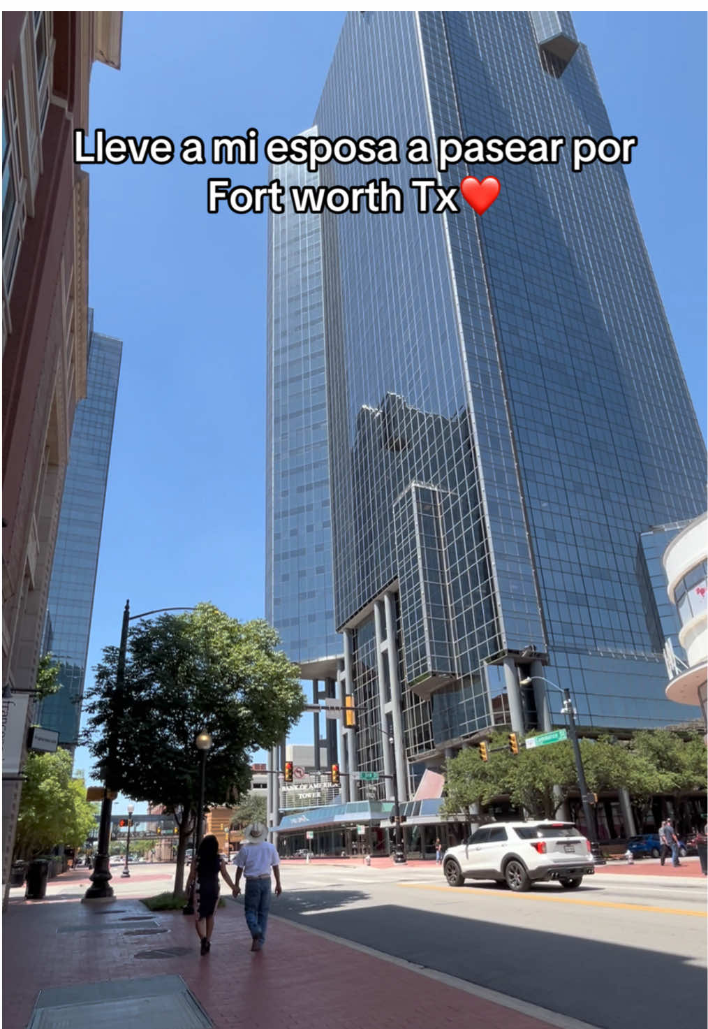 Espero te aiga gustado el centro de fort worth amor💕#fyp #vira #esposa #pasear #foryou 