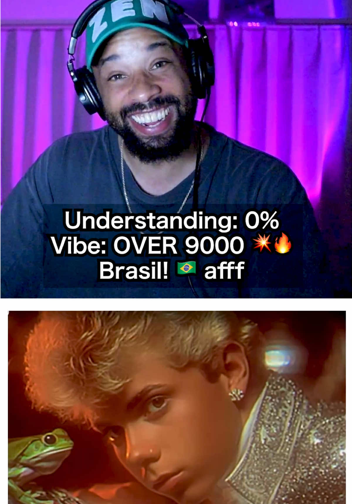 What are the lyrics?? No idea. Vibes? 💯🔥🔥🔥” #VibeFirst #NoClueAllFeel #GlobalGroove #MusicDiscovery #brasilmusic 