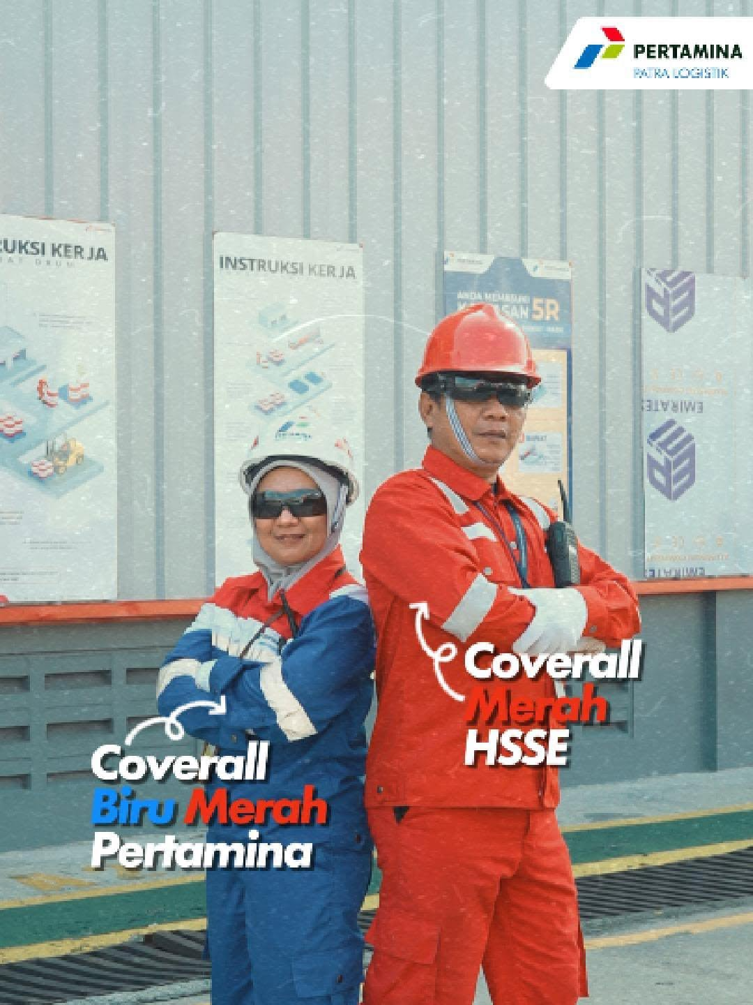SAFETY FIRST, ZERO ACCIDENT ⚠️ — Alat Pelindung Diri (APD) ini punya peran penting dalam menjaga keselamatan dan keamanan para perwira saat bertugas di lapangan. 🔵🔴 Biru-Merah biasa dikenakan perwira operasional & pemeliharaan di lapangan. 🔴 Merah polos dipakai khusus oleh perwira HSSE yang bertanggung jawab atas keselamatan dan keamanan kerja. Share ke Sobat kalian biar lebih aware ya! #PatraLogistik #Pertamina #EnergizingYou #SupportingSustainableEnergyDistribution