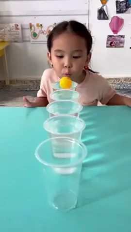 💦 Simple but effective! Blowing a small ball across a cap of water helps build breath control, lip strength, and focus—perfect for speech and sensory therapy at home! #SpeechTherapyAtHome #OralMotorPlay #DIYTherapyTools