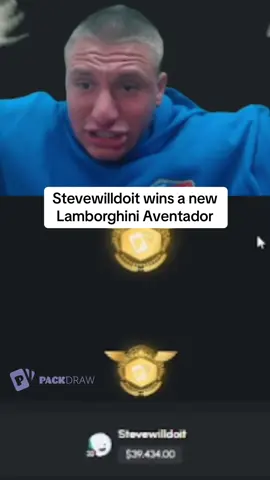 Stevewilldoit wins a new Lamborghini Aventador #kickstreaming 