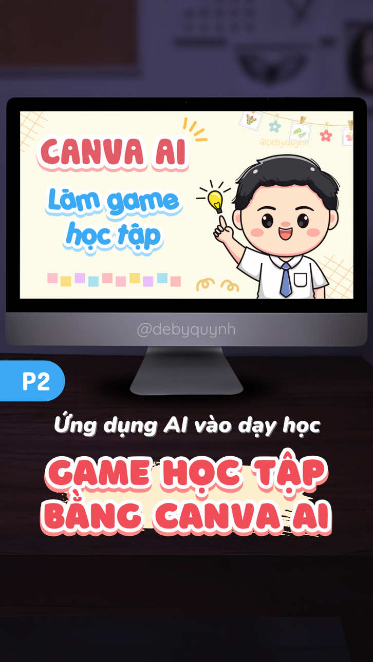 Cách làm trò chơi bằng Canva AI, làm trò chơi tương tác bằng Canva Code #canva #trochoi #game #giaovien #giaovientieuhoc #ai #canvatips #LearnOnTikTok 