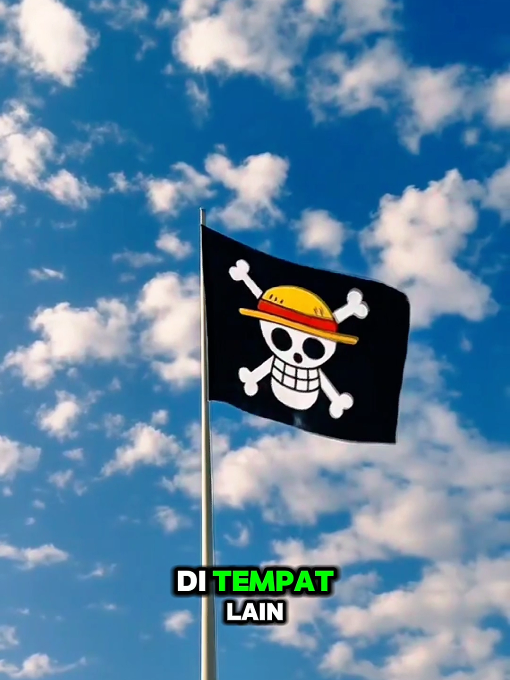 Bendera One Piece dikibarkan di bulan kemerdekaan… Karena yang resmi sudah kehilangan maknanya. #onepiece #kemerdekaan #fyp #indonesia 
