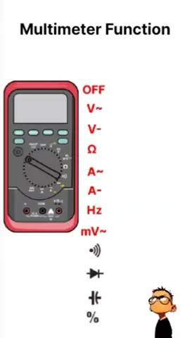 Multimeter Function 🤩 #electrician #electronics #electric 