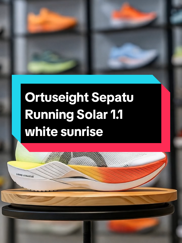 Ortuseight Sepatu Running Solar 1.1 white sunrise #sepaturunning #sepatuortuseight #seoaturunningorttuseight #foryoupage #wibgajian 