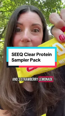 @SEEQ SUPPLY has their Clear Protein Sampler Pack back in stock! It’s a great way to see which flavor of SEEQ Clear Protein in your fav before buying the big jug or to take with you on the go! #protein #clearprotein #tiktokshopbacktoschool  #wheyprotein #wheyproteinisolate 