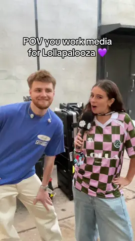 So much fun working media for Lollapalooza & meeting you all, see you tomorrowwww 💜 #fyp #lollapalooza #lollapalooza2025 #viral #lolla #media 