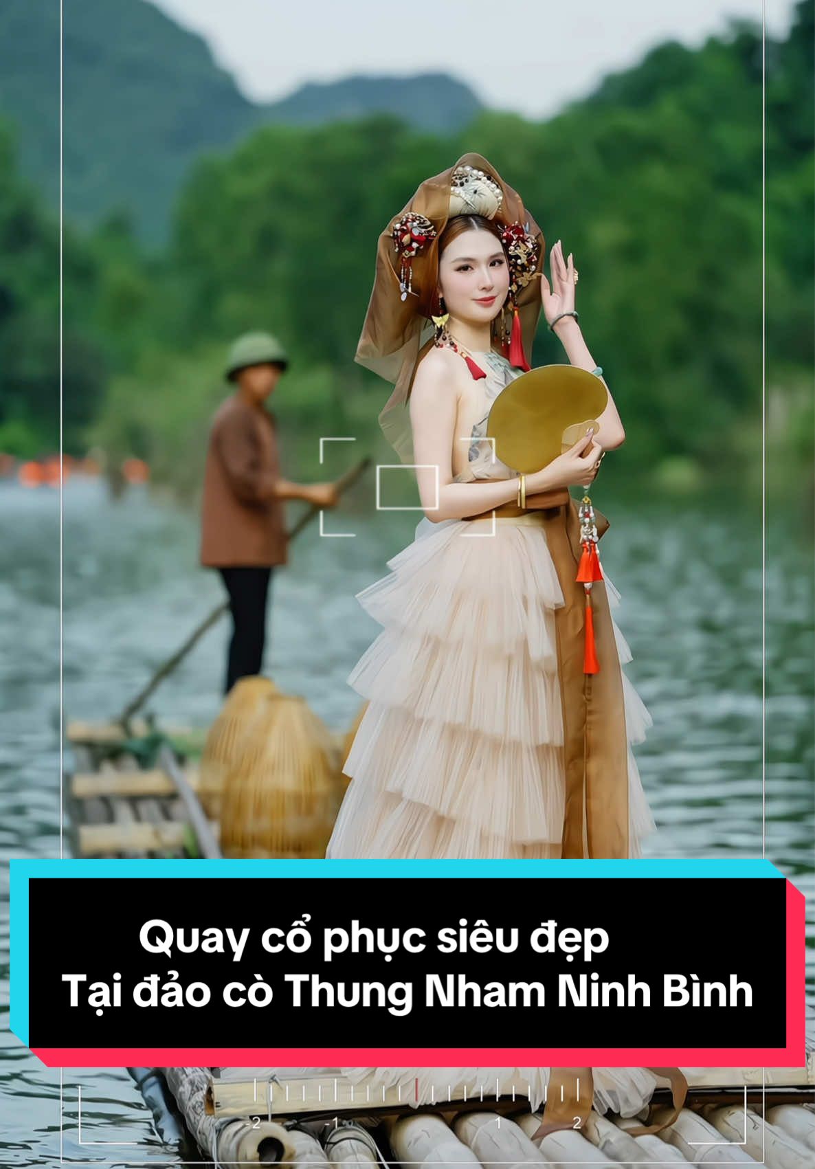 Lạc vào phong cảnh Việt phục siêu đẹp tại đảo cò Thung Nham Ninh bình @Ngọc Loan Trần  #mrkidzteam #vietphuc #thungnhamninhbinh #trangan #viral 