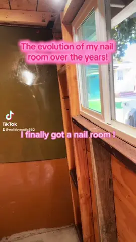 This is how my at home nail salon has changed over the years! #creatorsearchinsights #nails #nailart #nailtech #contentcreator #fyp #foryou #whittiernails #homebasednailtech #nailshed 