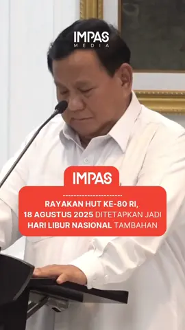 Kabar menggembirakan datang dari Istana Negara. Pemerintah resmi menetapkan bahwa Senin, 18 Agustus 2025 akan menjadi hari libur nasional tambahan bagi seluruh masyarakat Indonesia. Keputusan ini diambil dalam rangka memperpanjang semarak peringatan Hari Ulang Tahun (HUT) ke-80 Republik Indonesia yang jatuh pada Minggu, 17 Agustus 2025. Wakil Menteri Sekretaris Negara, Juri Ardiantoro, menyampaikan pengumuman tersebut dalam konferensi pers di Kantor Presiden, Jakarta, pada Jumat (1/8/2025). Ia menjelaskan bahwa libur tambahan ini bertujuan memberi ruang yang lebih luas bagi masyarakat untuk merayakan kemerdekaan dengan penuh semangat dan kreativitas. 