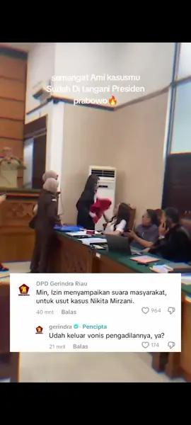 Gerinda bakal usut smpai tuntas kasus Nikmir🔥 #jpu #hakim #justicefornikitamirzani #tangkaprezagladys 