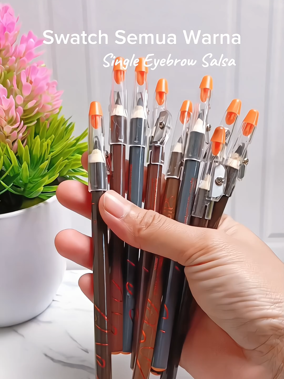 Buat yang masih bingung pilih warna Single Eyebrow Salsa nih...  Cek out buruan cepet banget habis mulu😙 #pensilalis #pensilalissalsa #salsacosmetic 