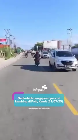 Dua pelaku pencurian kambing dikejar usai beraksi di Layana, Tondo, Palu, Kamis (31/07/2025). Dalam keterangan unggahan video menyebutkan para pelaku lari hingga menuju kawasan STQ Palu. Sumber : FB Rudi Supari #infopalu #palu #sulawesitengah