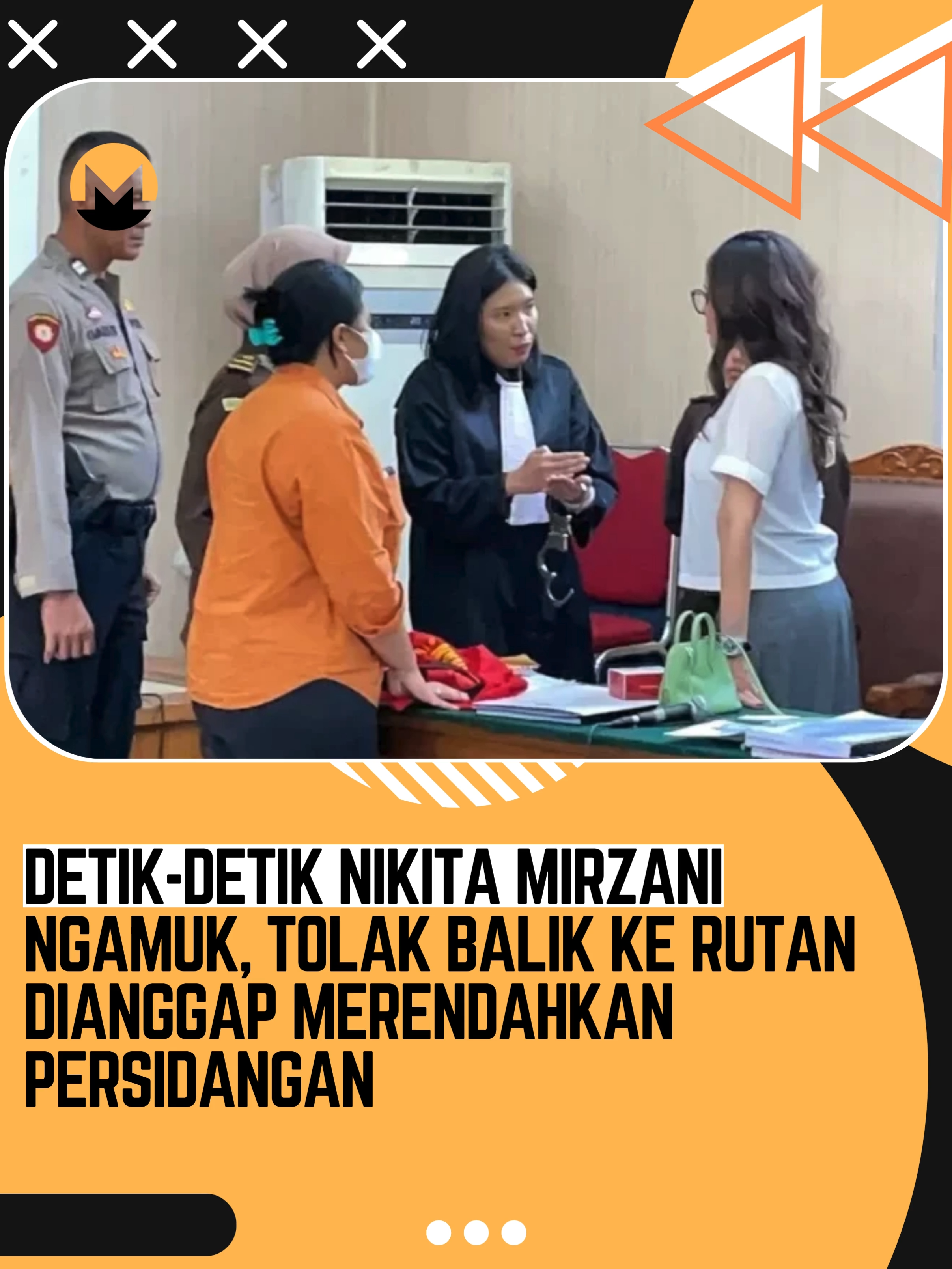 Sidang lanjutan kasus dugaan pemerasan dan tindak pidana pencucian uang yang menjerat Nikita Mirzani berakhir dengan suasana menegangkan di PN Jakarta Pusat pada Kamis (31/7). Nikita Mirzani menolak menggunakan rompi tahanan dan bersikeras tak mau balik ke rumah tahanan Pondok Bambu. Ia dalam sidang mengklaim jadi korban kriminalisasi Reza Gladys dalam kasus dugaan pemerasan dan TPPU. Nikita menuding Reza mengatur JPU dan majelis hakim untuk menjeratnya. #nm #nikitamirzani