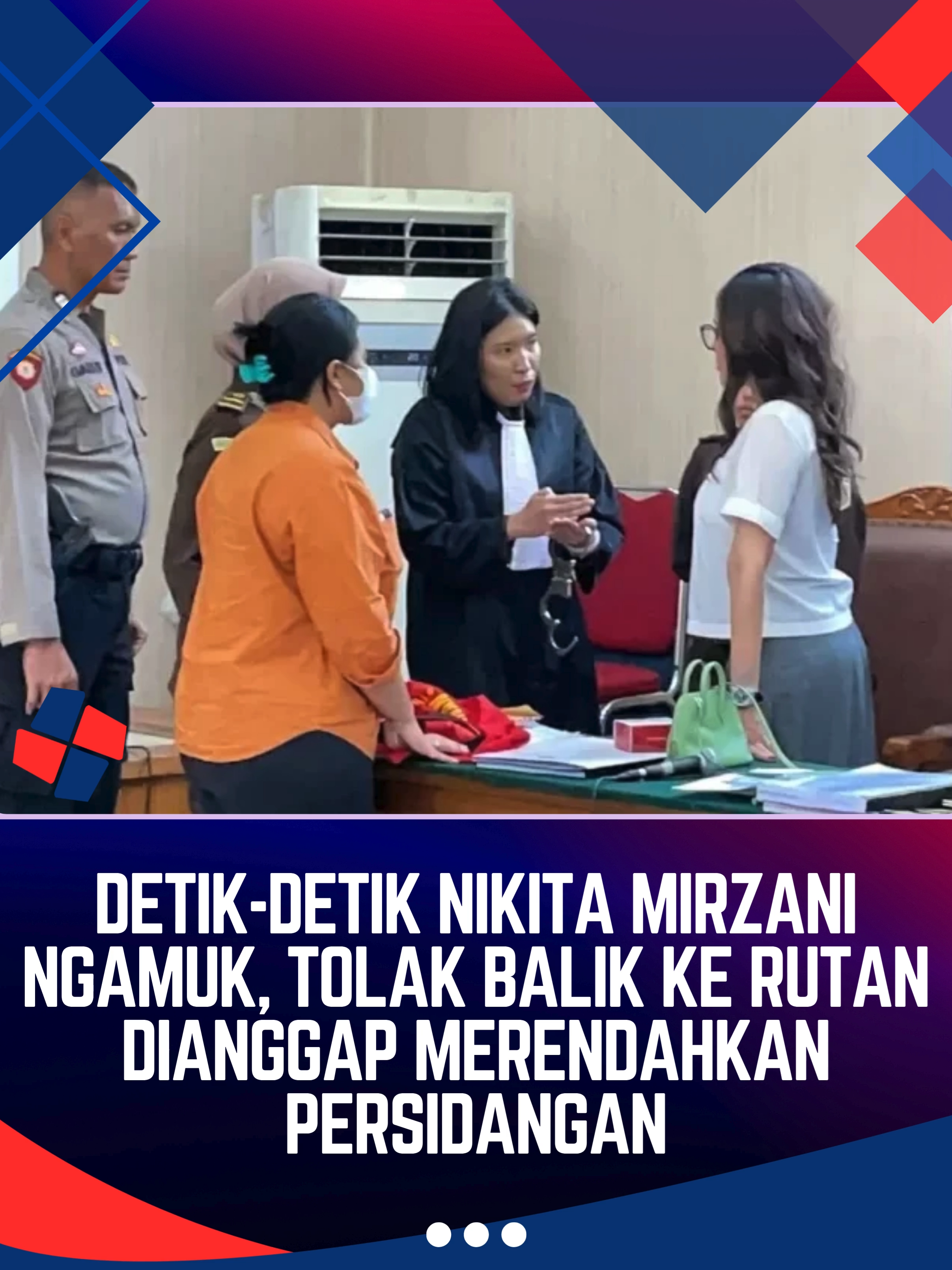 Sidang lanjutan kasus dugaan pemerasan dan tindak pidana pencucian uang yang menjerat Nikita Mirzani berakhir dengan suasana menegangkan di PN Jakarta Pusat pada Kamis (31/7). Nikita Mirzani menolak menggunakan rompi tahanan dan bersikeras tak mau balik ke rumah tahanan Pondok Bambu. Ia dalam sidang mengklaim jadi korban kriminalisasi Reza Gladys dalam kasus dugaan pemerasan dan TPPU. Nikita menuding Reza mengatur JPU dan majelis hakim untuk menjeratnya. #nm #NikitaMirzani