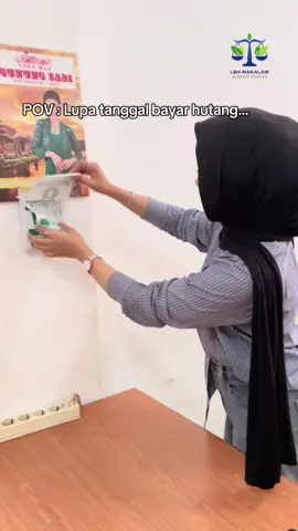 kalau hutang jangan di diemin, nanti bunganya makin sayang sama kamu💸💸💸 kalau hutangmu udah telat, kamu kasih alasan apa?😆😆 #debtfreelife #lupatanggalbayarhutang #lbhmakalamjusticecenter  #kotajambi 