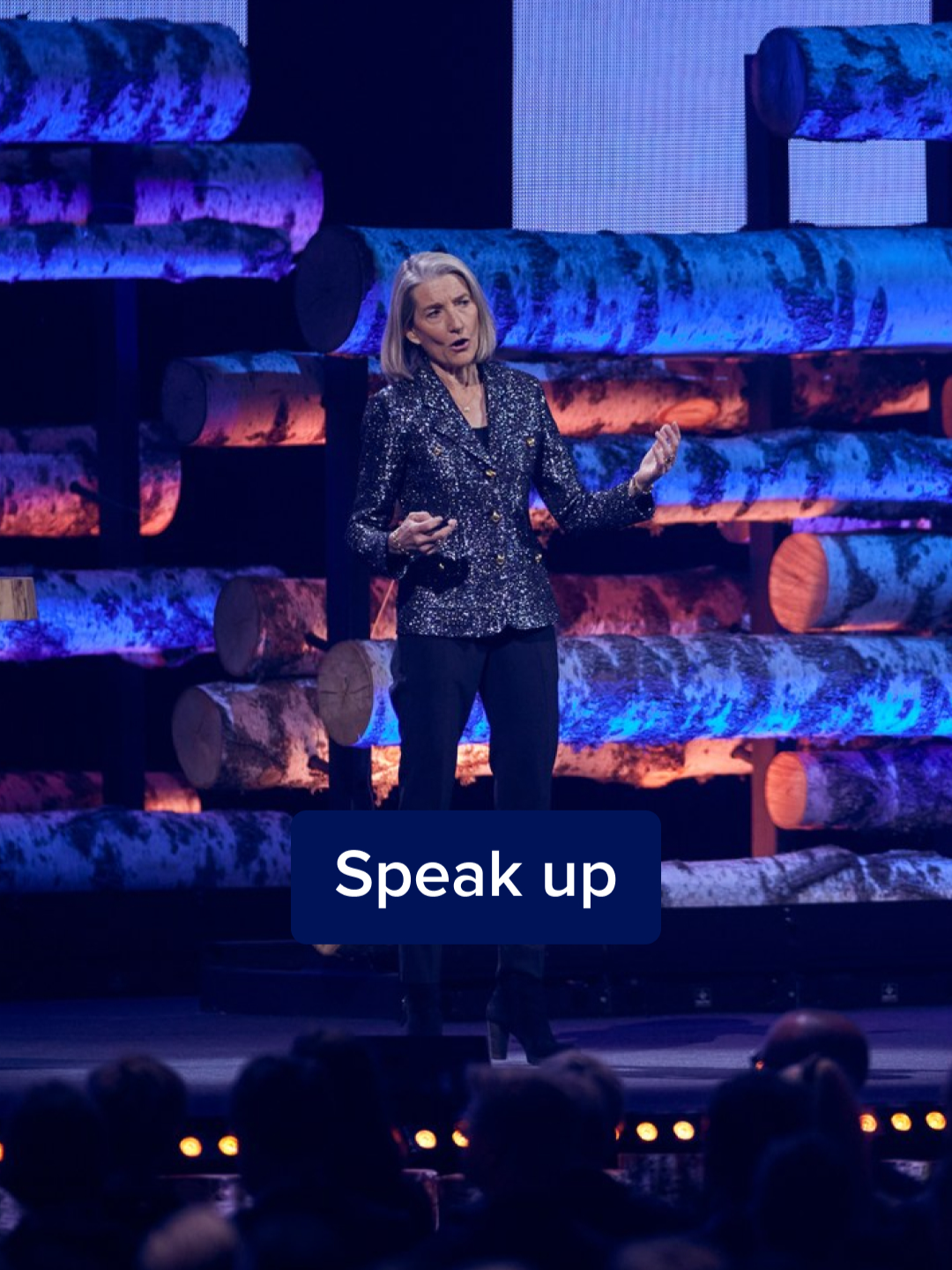 Why don’t people speak up at work? 😶 Amy Edmondson says it’s because we’re scared to challenge the boss, and we like it when people agree with us. If you want better decisions and safer outcomes, create space for disagreement. #nbforum2022 #PsychologicalSafety
