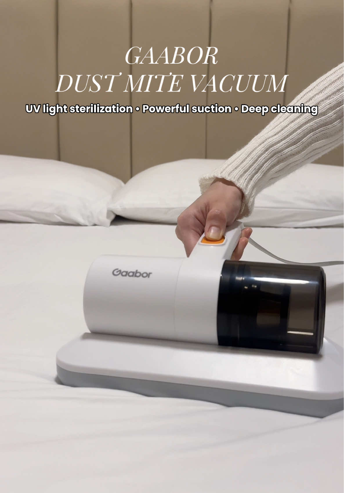 Gaabor Dust Mite Vacuum - with UV light sterilization and strong suction for deep cleaning 🫶 Super helpful sa beddings! ✨ @gaaborph #dustmitevacuum #gaabordustmitevacuum #gaaborvacuum #vacuumcleaner #vacuumforbed 