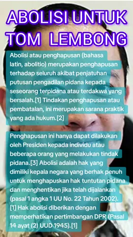 abolisi untuk tim lembong#tomlembong #abolisi #presidenprabowo 