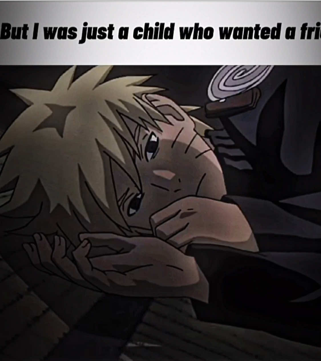 But i was just a child who wanted a friend 😔 || #animeedits #anime #narutoshippuden #narutouzumaki #alone #interlinked #edit #animefyp 