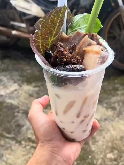 #xuhuongtiktok Trà sữa thị chó làm tý sido mắm tôm tuyệt vời ae ạ