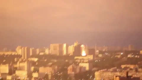 WATCH: Multiple explosions rocked Kyiv early Thursday morning, July 31, during a massive Russian airstrike. The Ukrainian Air Force reported overnight drone and projectile activity moving toward Kyiv, based on updates from their official Telegram channel. Russian forces have intensified drone attacks in recent weeks on towns far from the 1,000-kilometer frontline. In retaliation, Ukraine has been targeting energy and military facilities within Russia. Both sides continue to deny targeting civilians in the war that began with Russia’s full-scale invasion in 2022. COURTESY: Reuters
