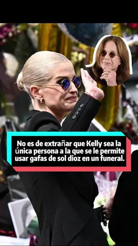 No es de extrañar que Kelly sea la única persona a la que se le permite usar gafas de sol dioz en un funeral.#kelly osbourne##foryou #usa #fyp #celebrity