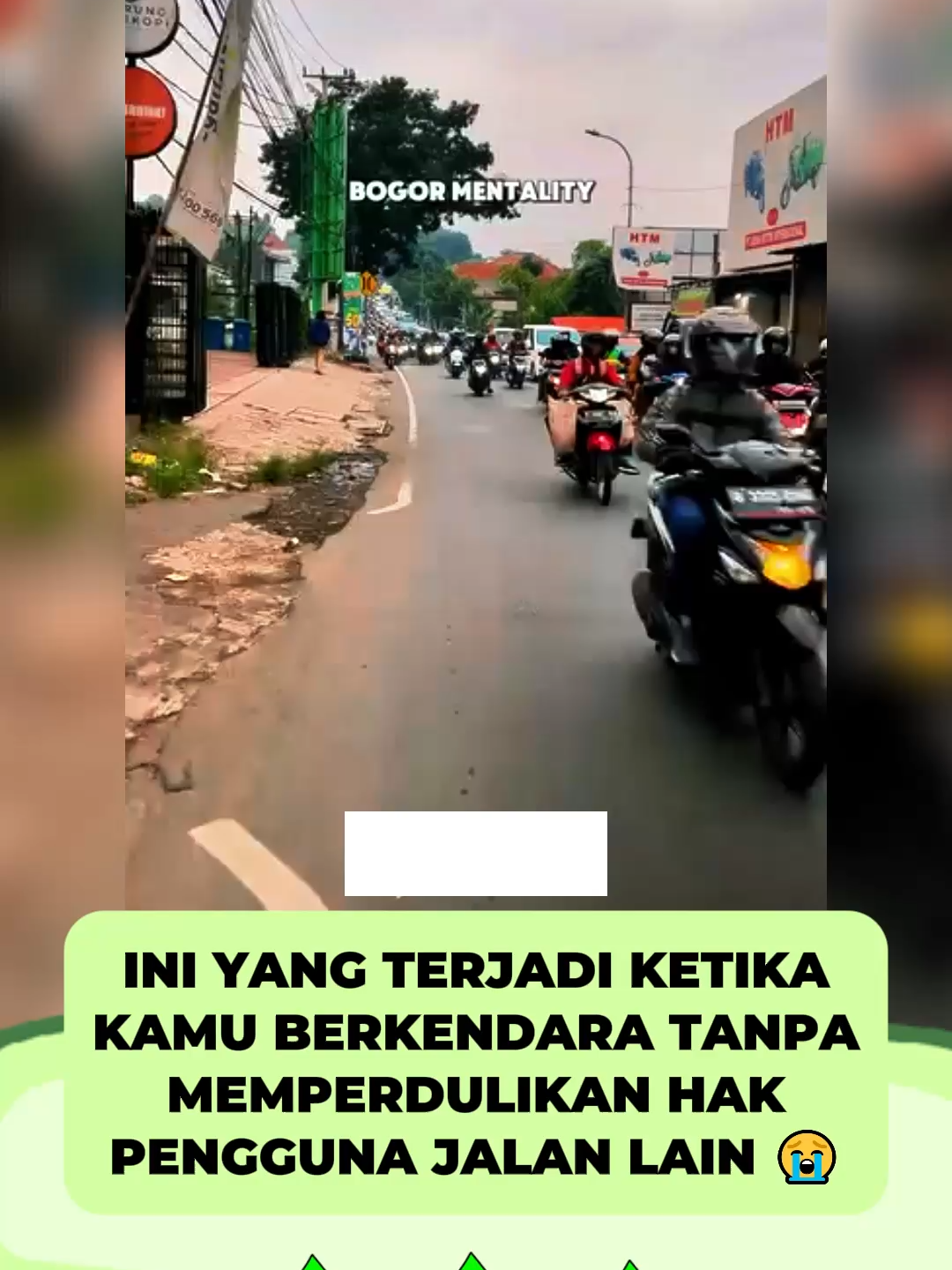 Ketika berkendara motor tanpa memperdulikan hak pengguna jalan lain. sc: bogorestetika #bogor #mentality #seru #berita #info #fyp #ForYou #viral #trending #videolucu #videoviral