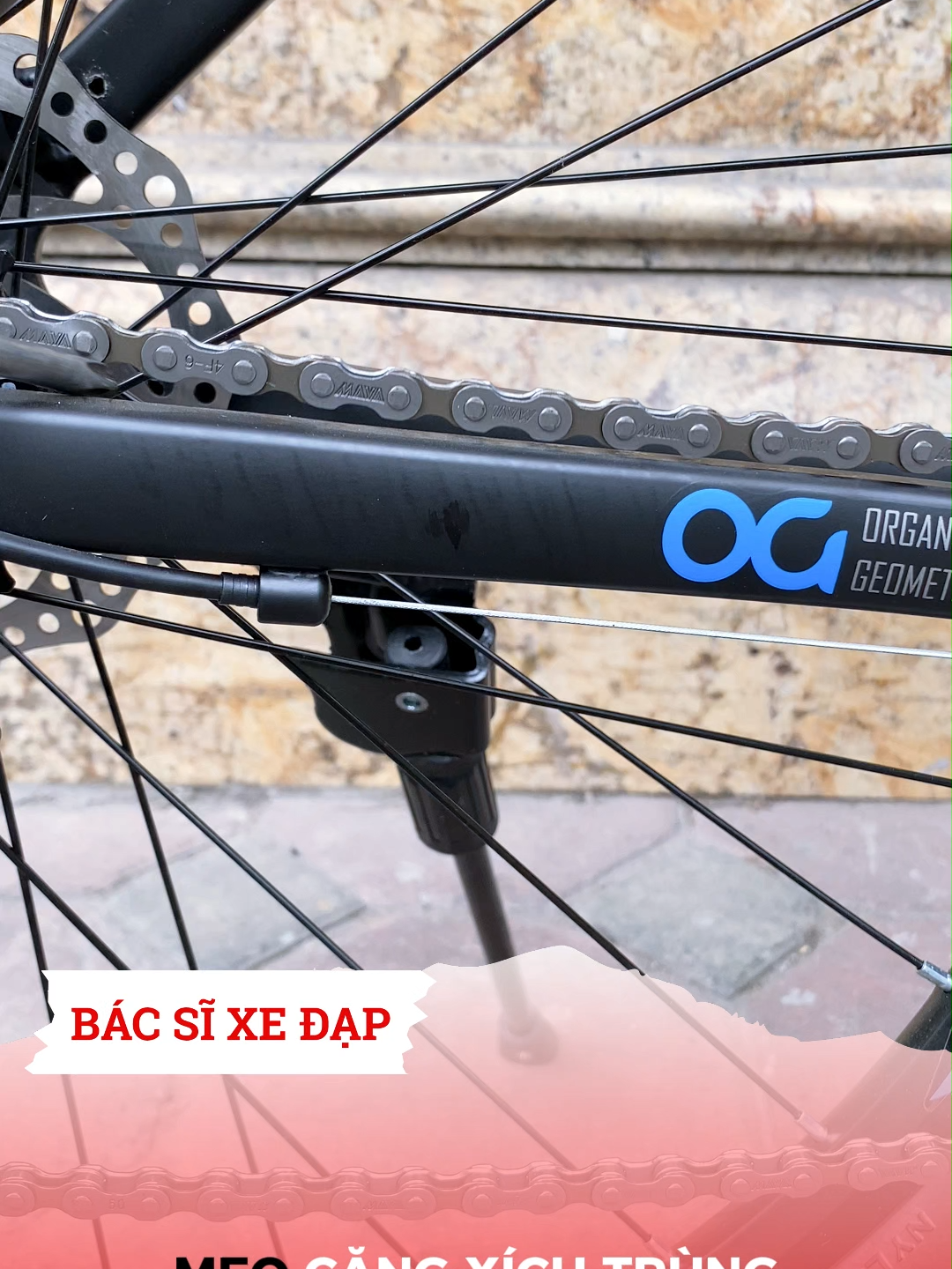 Mẹo căng xích trùng xe MTB  #bacsixedap #phutungxedap #meoxedap #mtb #tipmeoxe
