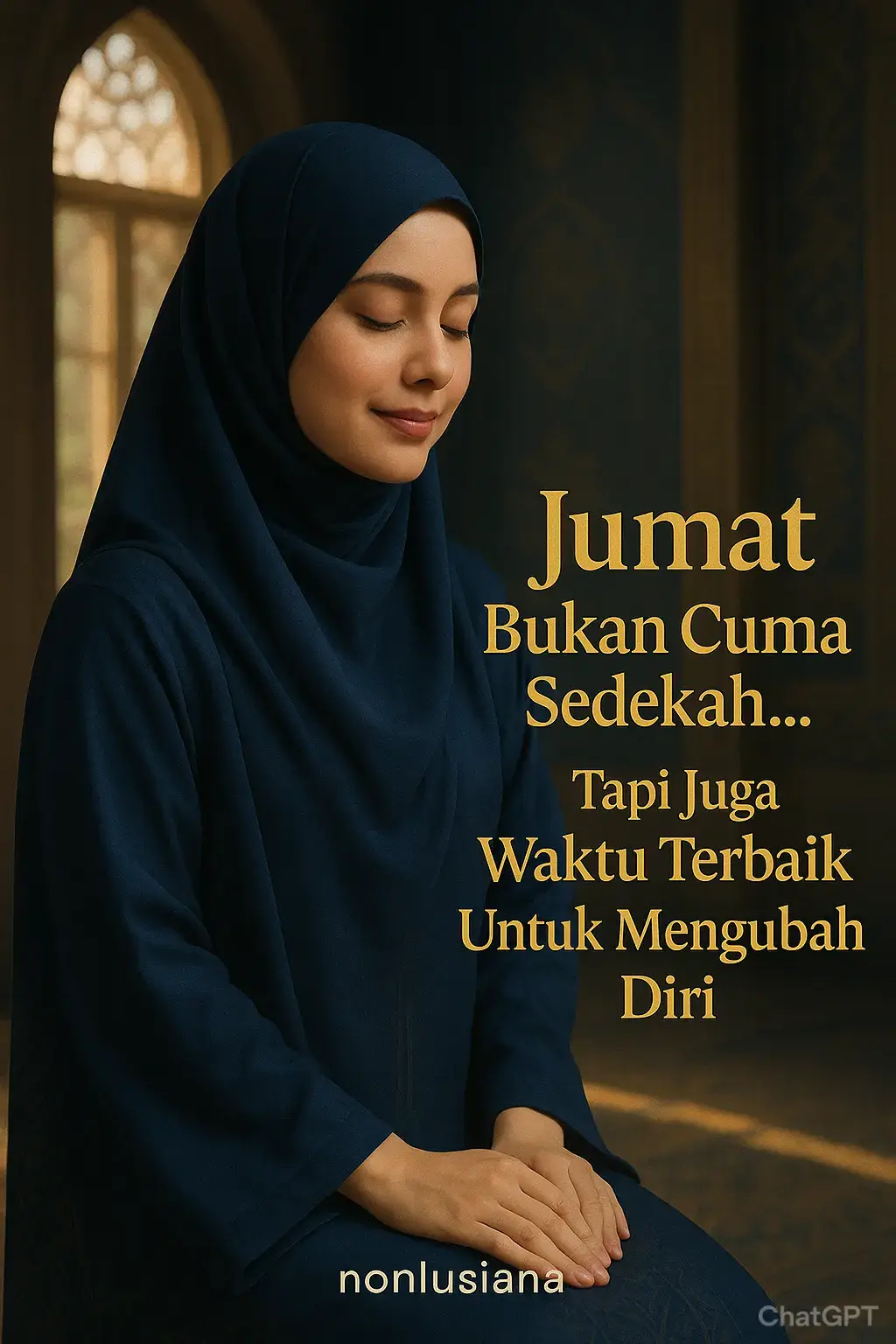 Jumat, hari penuh berkah. Tapi berkah itu bukan cuma untuk yang bisa bersedekah... Berkah juga buat kamu yang: • Memaafkan walau pernah disakiti. • Berhenti bergosip walau mulut gatal. • Shalat tepat waktu walau lagi sibuk. • Kirim doa buat orang tua, padahal nggak diminta. • Merenung tentang hidup, bukan nyari validasi. Karena nggak semua kebaikan harus pakai uang. Kadang... yang Allah nilai justru yang nggak kelihatan orang. Hari Jumat, bukan cuma tentang sedekah uang atau makanan. Tapi juga tentang sedekah sikap... Saat kamu nahan emosi, kamu sudah bersedekah. Saat kamu diam daripada membalas omongan orang, kamu sedang berbagi kedewasaan.kata #katakata #katabijak #katamotivasi #katakatamorivasi #katakatabijak #morivasiislami #seltfreminder  #realtable #renungan  #reels #reelinstagram #reelsvideo #fy #fypage #fypp #fyyyy#jumatberkah #kontenislam #fypjumat #renunganhariini #motivasiislami #berkahlillah #kebaikansederhana #nonlusiana  #fyyyyyyyyyyyyyyyyyyy #fyyyyyyyyyyyyyyyy #fyppppppppppppppppppppppp #fypシ゚ #fypp  #fypdongggggggg #fyyyyyyyyyyyyyyyy #fyppppp #fypppppp #fypppp #fyyyyy #fypppppppppppppppppppppp  #fyyyypppppppppp