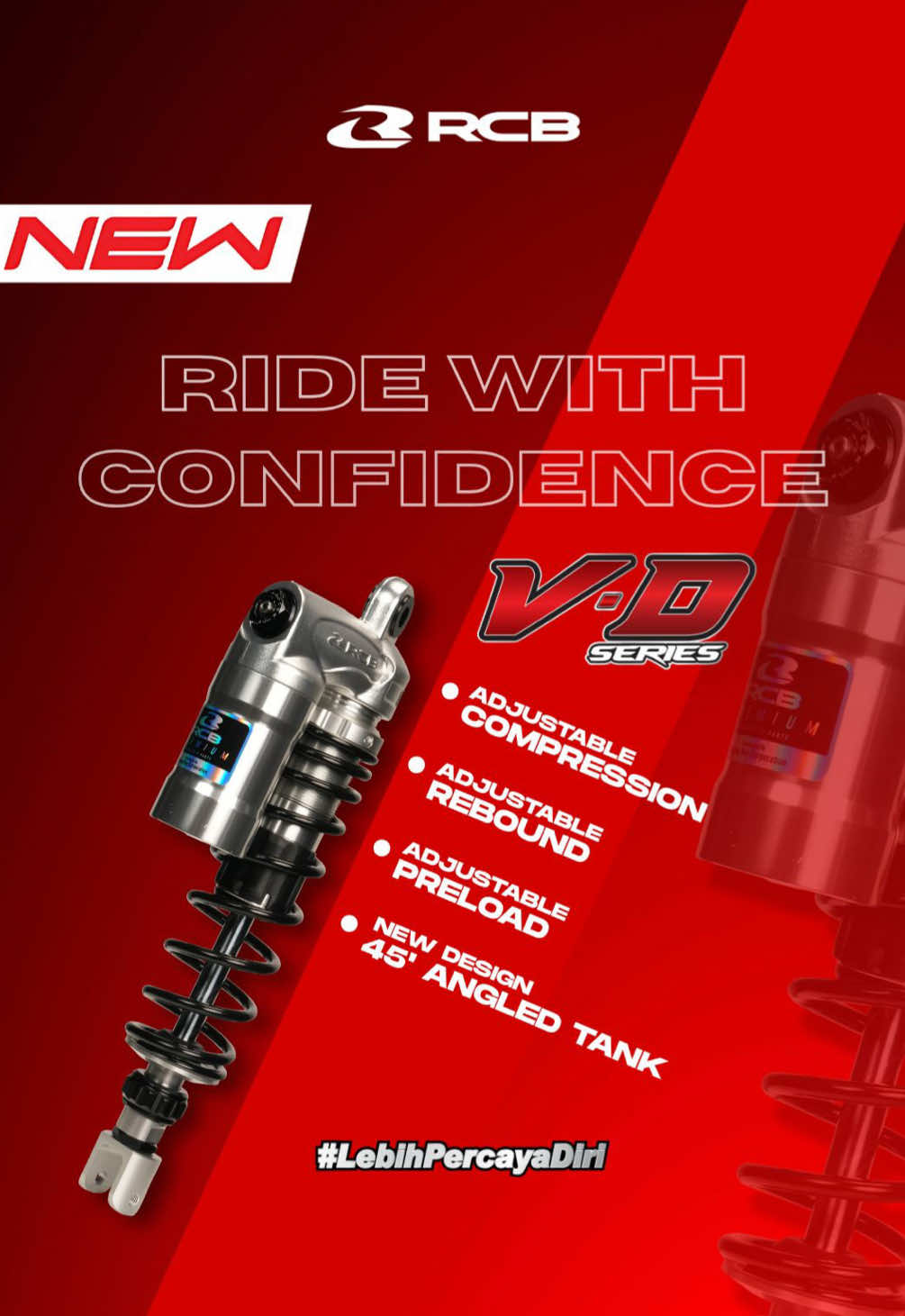🔥 NEW LINE UP 🔥 . VD SERIES Exclusif untuk Yamaha XMAX, Tampil kece dengan Suspensi terbaru VD Series dapatkan kenyamanan maksimal. Dilengkapi dengan berbagai Fitur Premium🔥‼️ #RCB  #rcbindonesia  #rcb_official_indonesia  #vdseries  #pakaircblebihpercayadiri  #webuildridersconfidence 