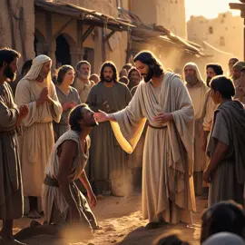 Jesus Heals the Blind Man. Like and share#god#healingtok #jesus 