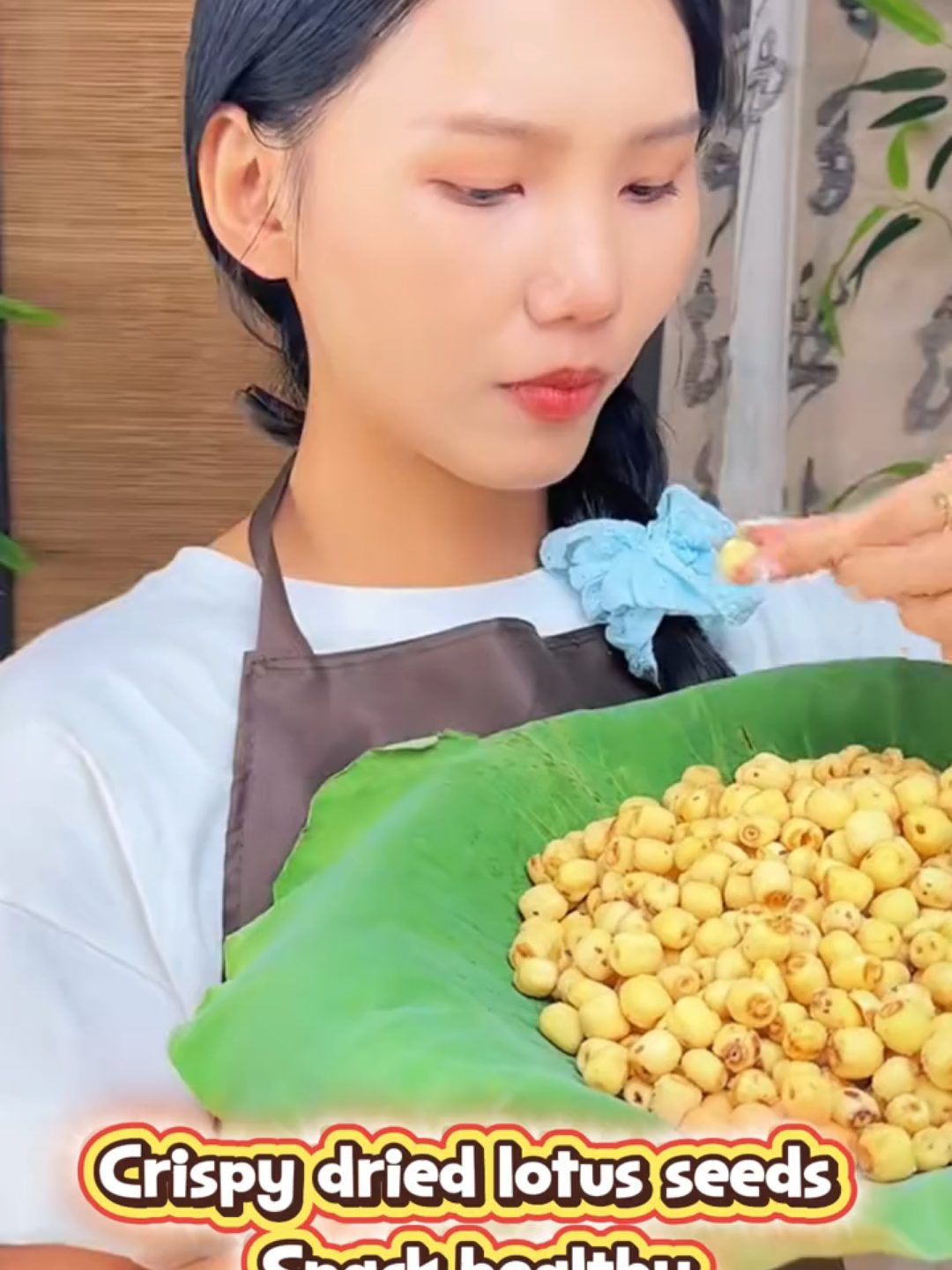 Dried lotus seeds – eat once and you will be hooked!#SnackHack #HealthySnack #LotusSeeds #SnackSmart