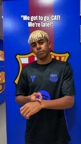 Sorry, @Lamine Yamal, I was too busy throwing a fit 🤭 Perdona, Lamine! Estava fent-me fotos amb la nova samarreta 😼 #fcbarcelona #barçaontiktok #catculer 