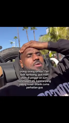siap membuat chaos lomba 17an #lebronjames #nonchalant 