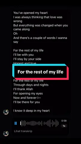 masih bisa fyp ga ya cover ini? #cover #coversong #coverlagu #fortherestofmylife #lirik #liriklagu #music #fyp #agathacover 