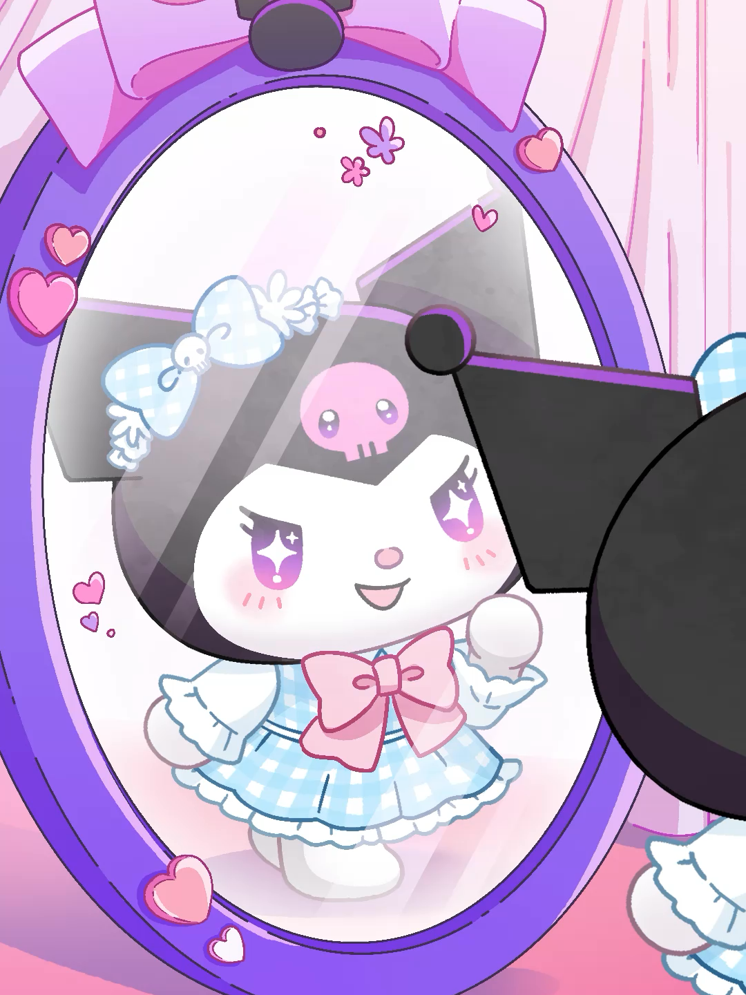 なんでも似合うアタ・・イ・・・？ #クロミ #kuromi #世界クロミ化計画 #KUROMIFYTHEWORLD #サンリオ #sanrio