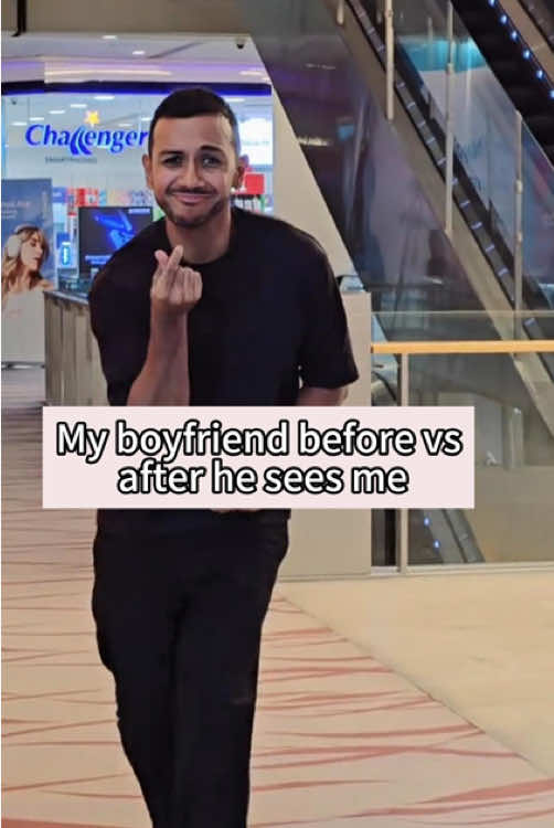My boyfriend before vs after he sees me#foryou#fyp#viratiktiktok#boyfriend#couple#usa