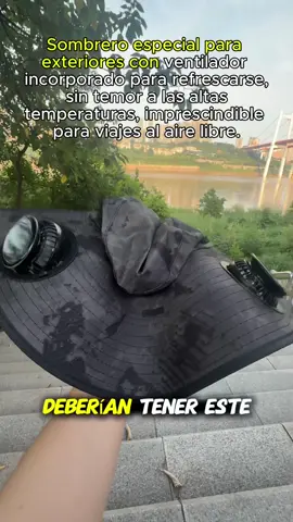 ☀️ ¡Este sombrero con ventilador solar me protege del calor! 😎 Funciona con energía solar 🔋 pero también puedes cargarlo mediante un cable 🔌 Ideal para hacer senderismo, pescar, jardinería o simplemente para evitar derretirse en la calle 🧢💨👇 ¡Lo tengo en mi tienda!#fpyシ #fpy #tiktokshop #sombrero