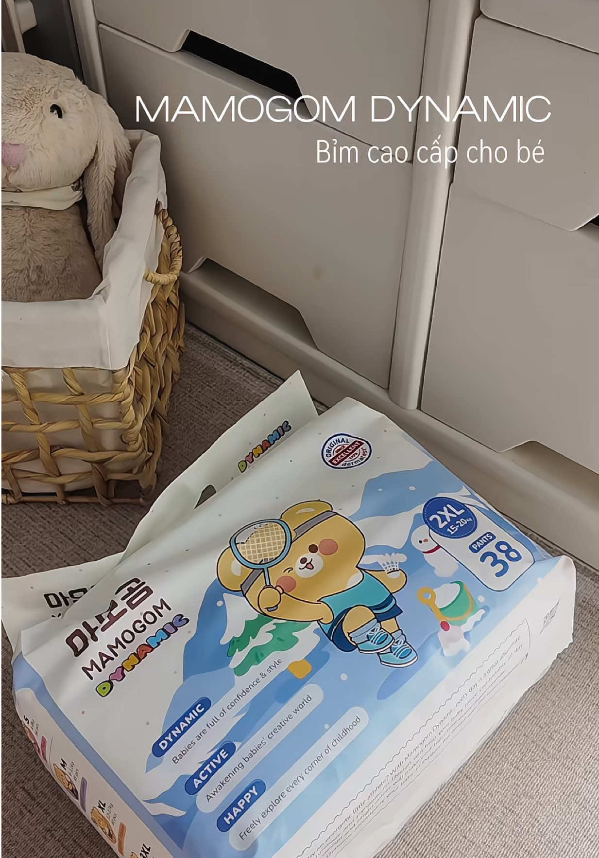 Bỉm cải tiến mới nhà Mamogom Dynamic, cute quá #nhàcóhaiebé #embenivaken #mamogom #bimmamogom #truongphat #momlife #mevabe #bimchobe 
