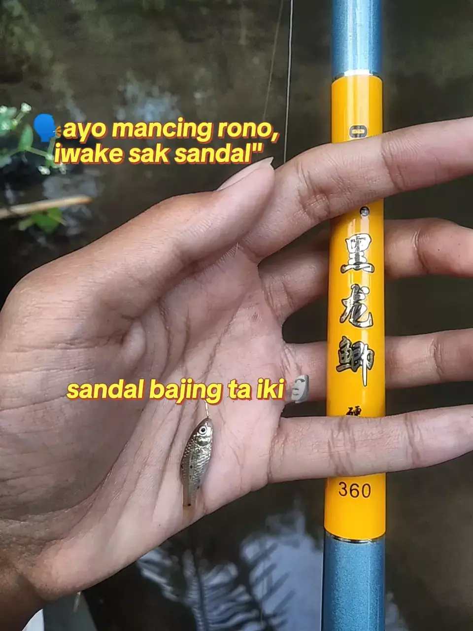sandal e sopo lo sakmunu kui #fyp #mancing #microfishing #wader #foryoupage #mancingmania 