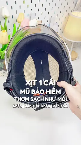 Cách giữ mũ bảo hiểm thơm sạch #xitthomquanao #xitthomvai #xitkhumui #xitthom 