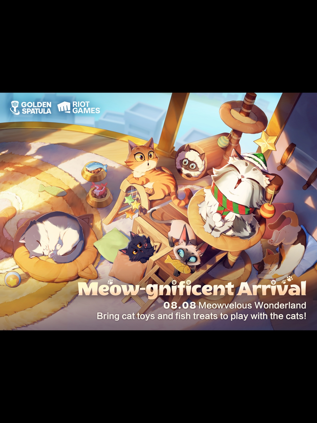 🐾 Meow meow~ The Heroic Arena Meowvelous Wonderland arrives in Golden Spatula on August 8!  🌟First draw for just 1 RP! #GoldenSpatula #GSNewSET #KOinGS #GSMEOW