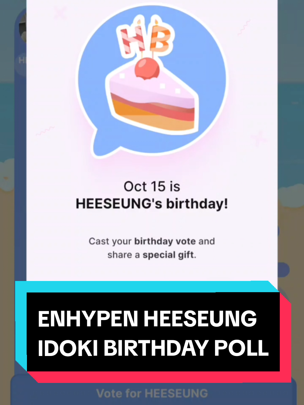 ENHYPEN HEESEUNG IDOKI BIRTHDAY POLL Vote for #HEESEUNG now to help him win an ad! 💖 Vote here: https://go.idoki.app/6vP3 Goal: 800k hearts Voting Ends: August 20 Follow @HeeseungVoting on twitter to get more updates! #fypシ #enhypen #fyp #engene #vote #tutorial #kpop @enhypen 