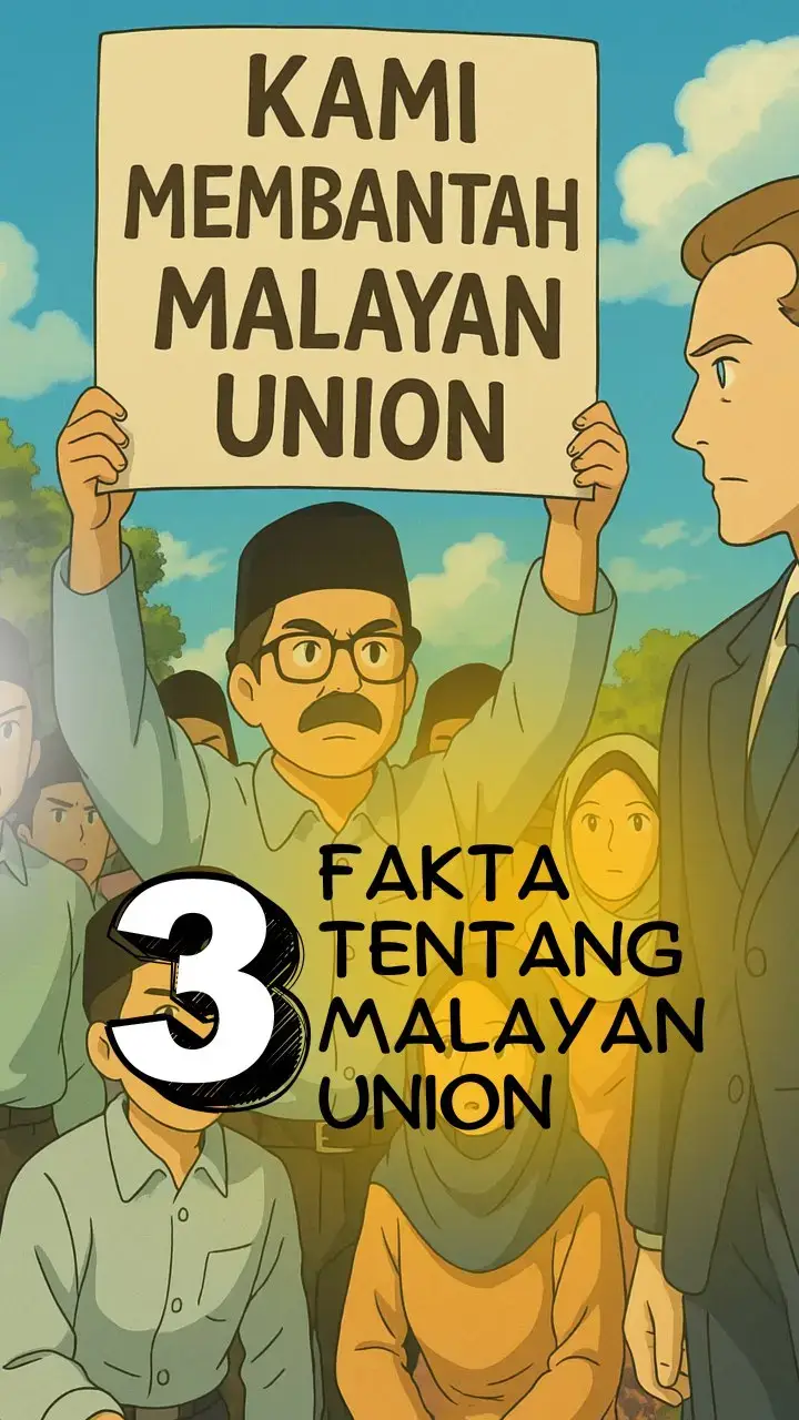 Sejarah Tingkatan 4 Bab 4  3 Fakta berkaitan dengan Malayan Union Ciri-ciri Malayan Union 🤴🏼 R - Raja-raja  👆🏻 U - Union/ Kesatuan 👨🏻‍✈️ K - Ketua pentadbir 👨🏻‍⚖️ U - Undang-undang: Majlis Perundangan MU 🇲🇾 N - Negara: Kewarganegaraan Mengapa Orang Melayu Menentang Malayan Union 🤴🏼 H - Hak kedaulatan raja-raja Melayu Hilang 👥 A - Ancam kedudukan istimewa Orang Melayu 🇲🇾 K - Kewarganegaraan berasaskan prinsip jus soli Reaksi penduduk tempatan terhadap Malayan Union!   📚 B - Bijak pandai/ Cendekiawan 📰 A - Akhbar Melayu   🌍 N - Negeri   🇲🇾 T - Tubuh UMNO   👥 A - Association/ Persatuan Melayu   ✊ H - Himpunan / Kongres Melayu  #edufluencerskpm  #CikguAzwan #MalayanUnion #sejarahspm  #notasejarah 